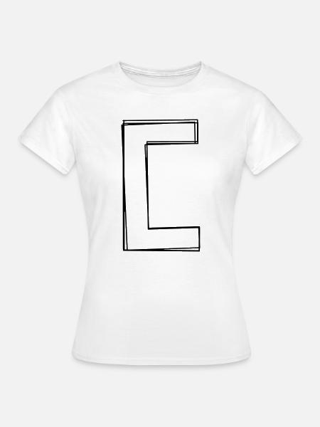 Eckige Klammer handgezeichnet - Frauen T-Shirt - Weiß