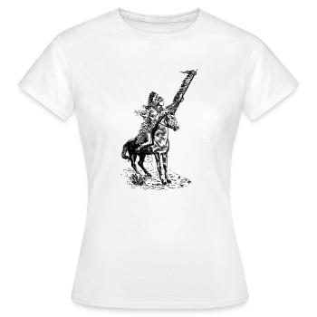 Indian - Women's T-Shirt - white - Front - AI Model Female 172 dark (172cm)