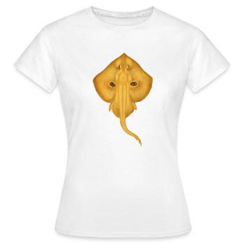 La raie - T-shirt Femme - blanc - Devant - AI Model Female 172 dark (172cm)