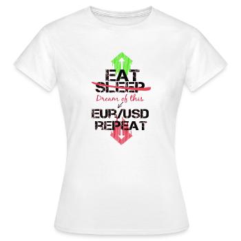 Forex stock trader cadeau paroles super cool - T-shirt Femme - blanc - Devant - AI Model Female 172 dark (172cm)
