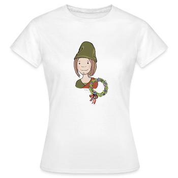 Citoyens médiévales, serviteur - T-shirt Femme - blanc - Devant - AI Model Female 172 dark (172cm)