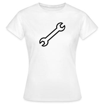 Clé - T-shirt Femme - blanc - Devant - AI Model Female 172 dark (172cm)