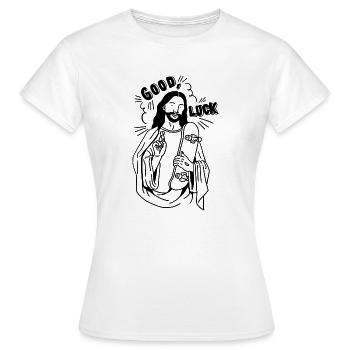 Funny Skater Skateboard Shirt - Frauen T-Shirt - Weiß - Vorne - AI Model Female 172 dark (172cm)