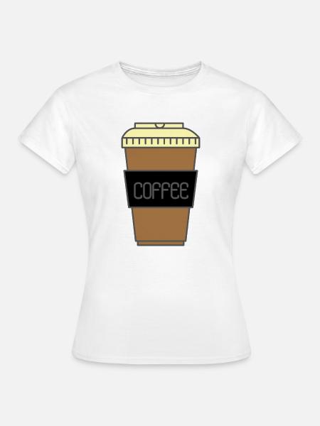 Kaffeeliebhaber - Frauen T-Shirt - Weiß