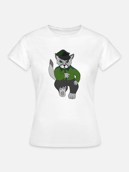 Katze - Frauen T-Shirt - Weiß