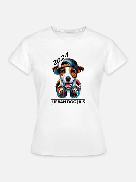 Urbaner Jack Russell - Frauen T-Shirt - Weiß