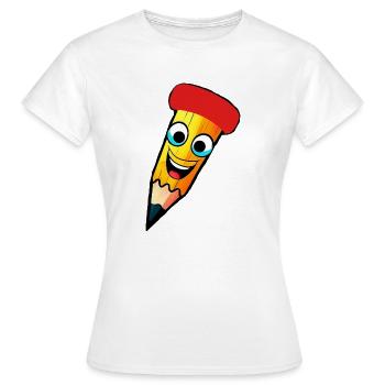 bleistift - Frauen T-Shirt - Weiß - Vorne - AI Model Female 172 dark (172cm)