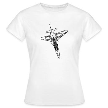 Élégant avion Jet Flyer - T-shirt Femme - blanc - Devant - AI Model Female 172 dark (172cm)