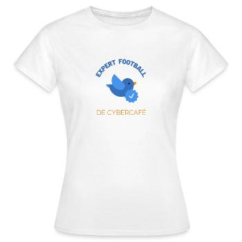 Football humour reseaux sociaux - T-shirt Femme - blanc - Devant - AI Model Female 172 dark (172cm)