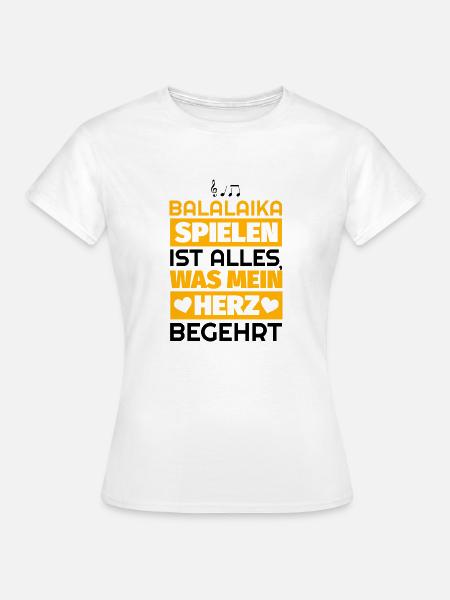 Balalaika Geschenke - Frauen T-Shirt - Weiß