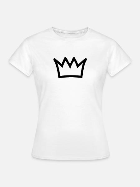Krone - Frauen T-Shirt - Weiß