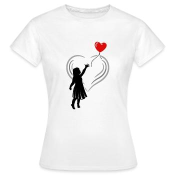 Let it go. Let go. Gift idea birthday - Women's T-Shirt - white - Front - AI Model Female 172 dark (172cm)