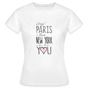 New York - T-shirt Femme - blanc - Devant - AI Model Female 172 dark (172cm)