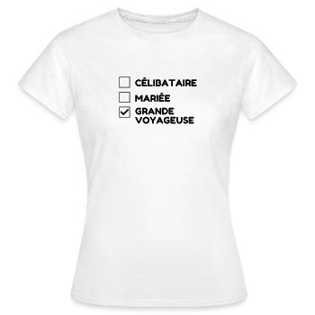 Reisen / Reisende / Urlaub / Tourismus - Frauen T-Shirt - Weiß - Vorne - AI Model Female 172 dark (172cm)