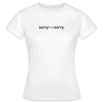 Désolé pas désolé désolé peu importe rebelle - T-shirt Femme - blanc - Devant - AI Model Female 172 dark (172cm)