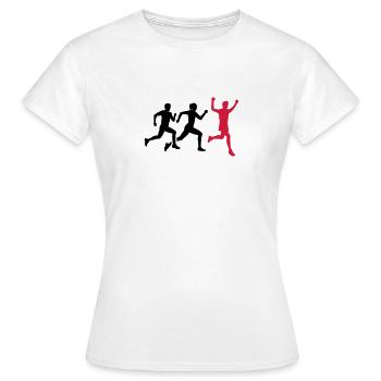 Courir - T-shirt Femme - blanc - Devant - AI Model Female 172 dark (172cm)
