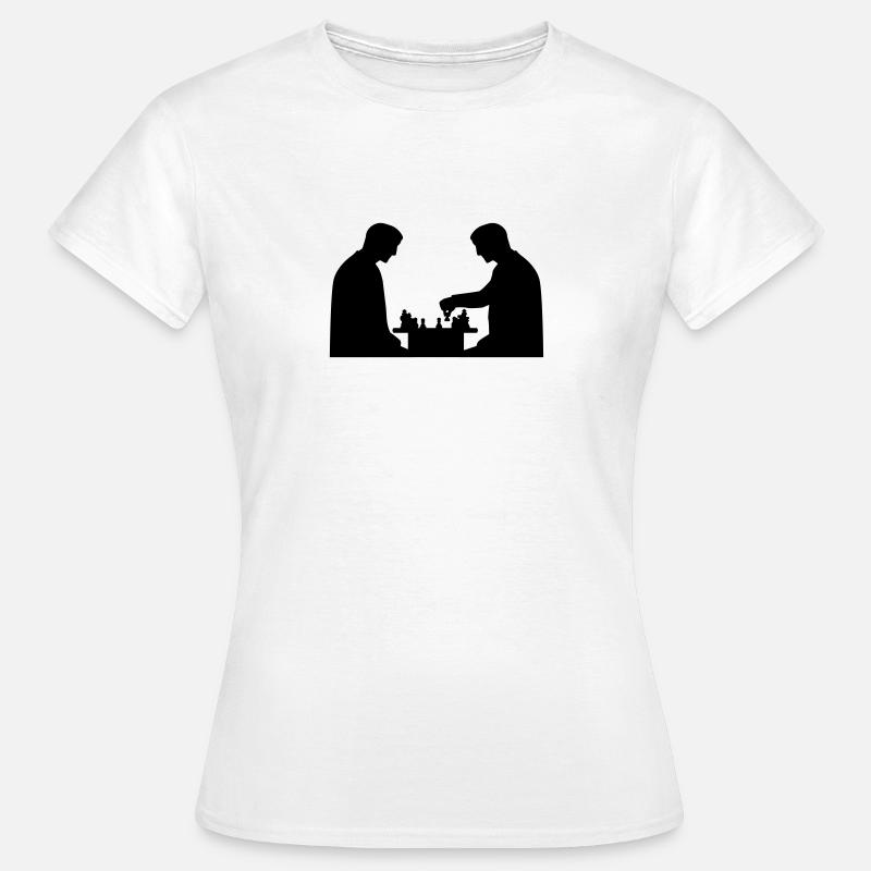Échecs - T-shirt Femme - blanc