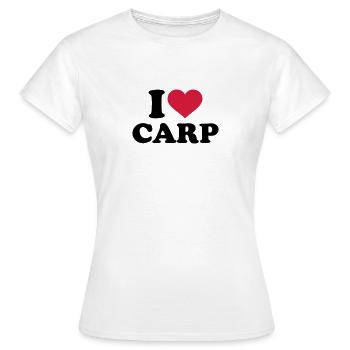 Karpfen - Frauen T-Shirt - Weiß - Vorne - AI Model Female 172 dark (172cm)