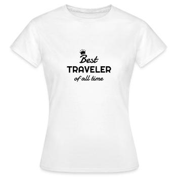 Reisen / Reisende / Urlaub / Tourismus - Frauen T-Shirt - Weiß - Vorne - AI Model Female 172 dark (172cm)