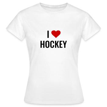 Hockey - T-shirt Femme - blanc - Devant - AI Model Female 172 dark (172cm)