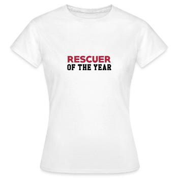 Secourisme / Secouriste / Secours / Secourir - T-shirt Femme - blanc - Devant - AI Model Female 172 dark (172cm)