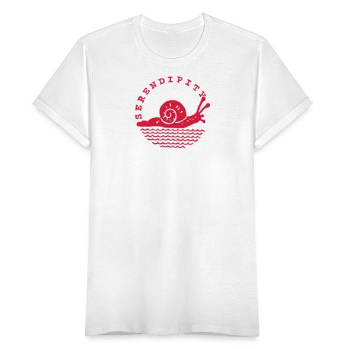 Serendipitous Snail - a logo for slow boating - Women's T-Shirt