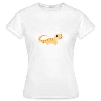 Lézard doux - T-shirt Femme - blanc - Devant - AI Model Female 172 dark (172cm)