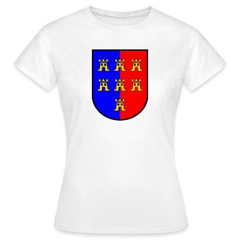 Wappen VG Siebenbürger Sachsen - Frauen T-Shirt - Weiß - Vorne - AI Model Female 172 dark (172cm)