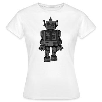 Roboter - Frauen T-Shirt - Weiß - Vorne - AI Model Female 172 dark (172cm)