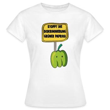 paprika - Frauen T-Shirt - Weiß - Vorne - AI Model Female 172 dark (172cm)