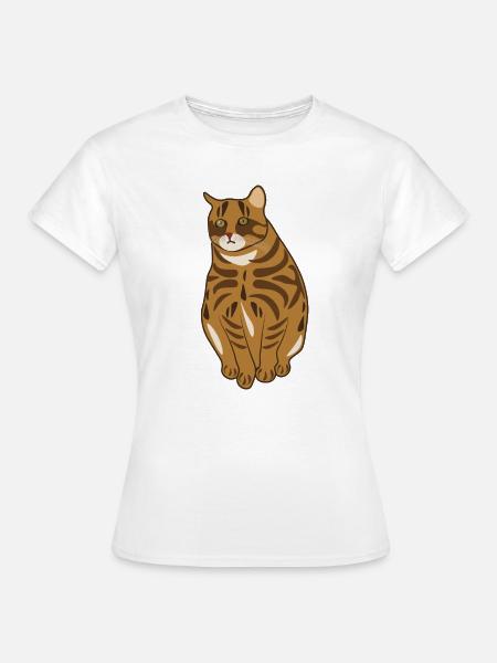 Landrassen-Katze - Frauen T-Shirt - Weiß