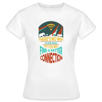 Safari Afrika serengeti wildlife savanne Tiere - Frauen T-Shirt - Weiß - Vorne - AI Model Female 172 dark (172cm)