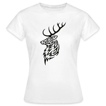 Stag - Women's T-Shirt - white - Front - AI Model Female 172 dark (172cm)