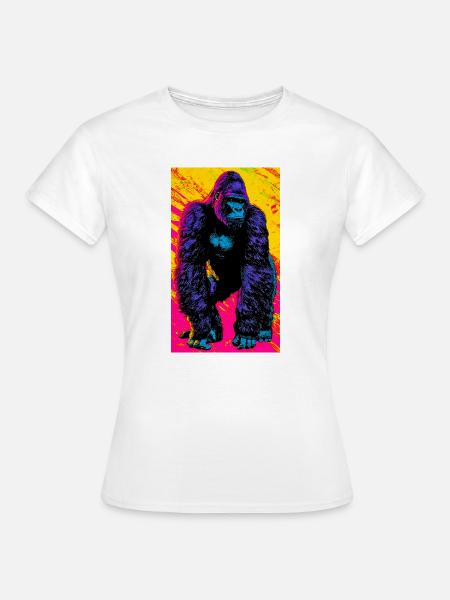 Gorilla - Frauen T-Shirt - Weiß