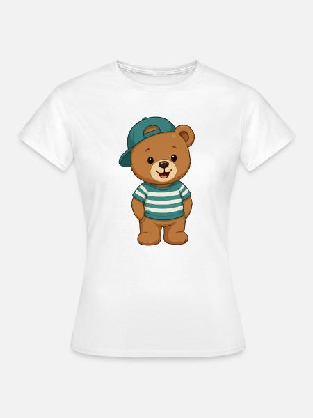 Kuschelbär Teddybär - Frauen T-Shirt - Weiß