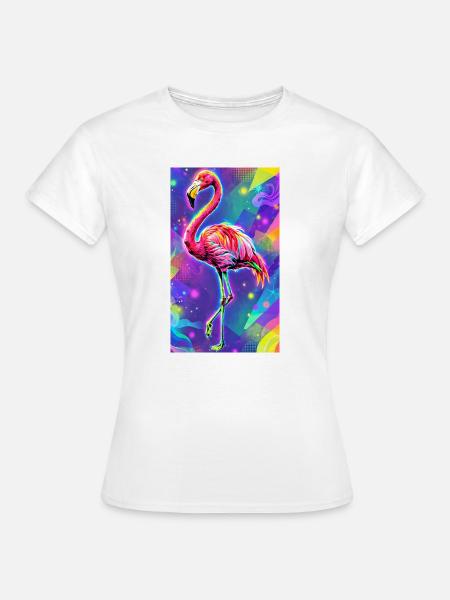 Flamingo - Frauen T-Shirt - Weiß
