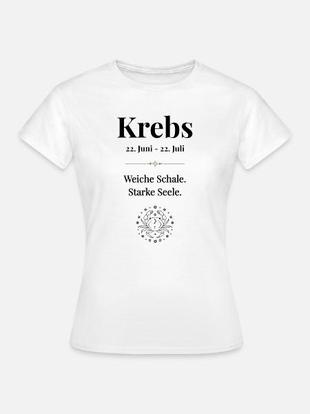 Sternzeichen Krebs - Frauen T-Shirt - Weiß