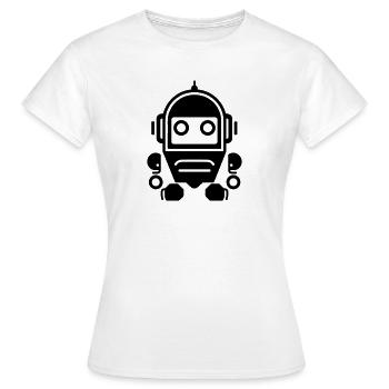 Roboter - Frauen T-Shirt - Weiß - Vorne - AI Model Female 172 dark (172cm)