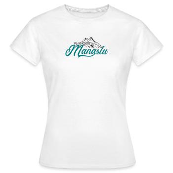 Script MANASLU - T-shirt Femme - blanc - Devant - AI Model Female 172 dark (172cm)