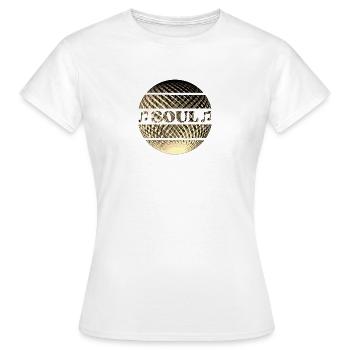 Soul Musik goldene Diskokugel - Frauen T-Shirt - Weiß - Vorne - AI Model Female 172 dark (172cm)