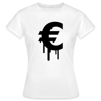 Euro - T-shirt Femme - blanc - Devant - AI Model Female 172 dark (172cm)