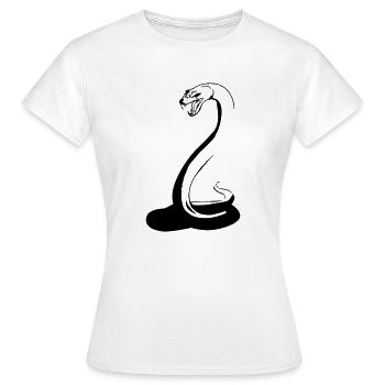 serpent - T-shirt Femme - blanc - Devant - AI Model Female 172 dark (172cm)
