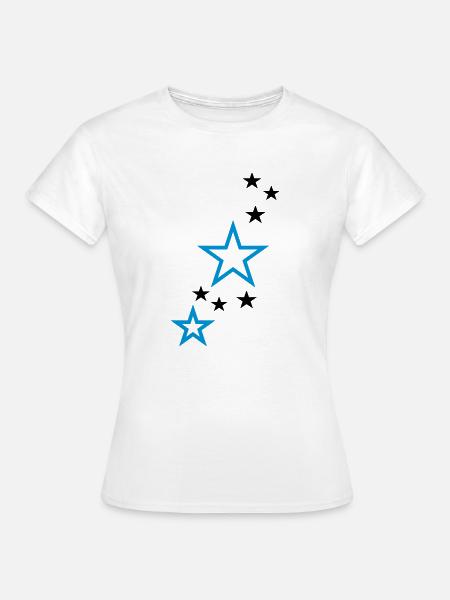 Stars - Frauen T-Shirt - Weiß