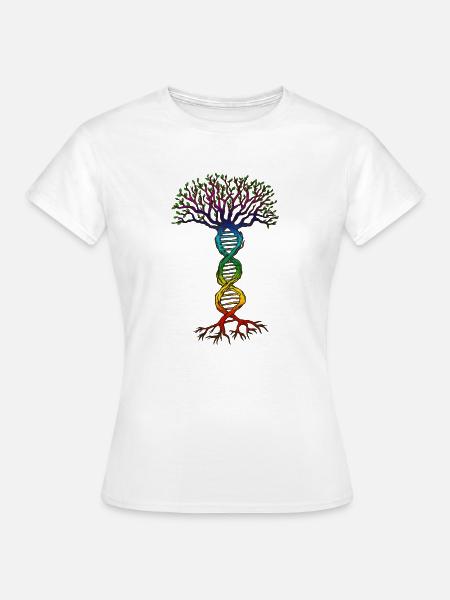 Chakra DNA Baum des Lebens. - Frauen T-Shirt - Weiß