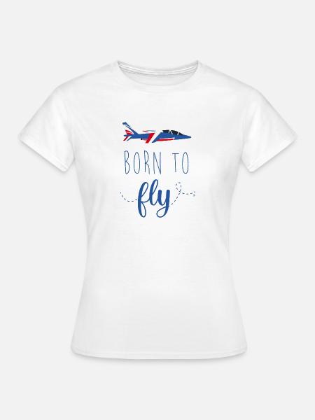 Born to fly - Frauen T-Shirt - Weiß