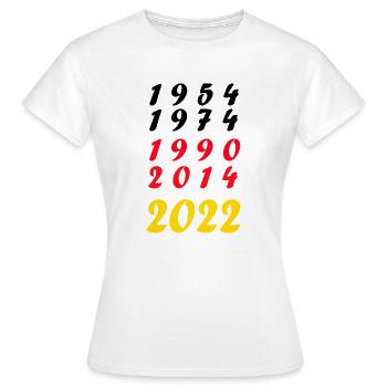 Nationalmannschaft Deutschland Fußball Weltmeister - Frauen T-Shirt - Weiß - Vorne - AI Model Female 172 dark (172cm)