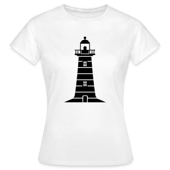 phare - T-shirt Femme - blanc - Devant - AI Model Female 172 dark (172cm)