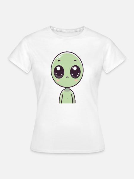 Süßer Alien - Frauen T-Shirt - Weiß
