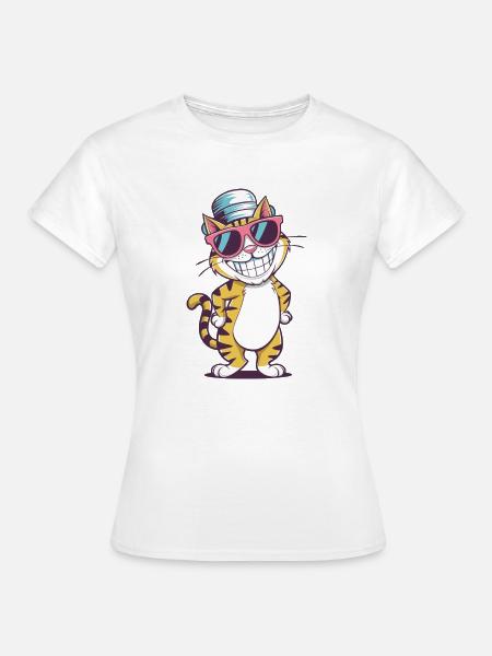 Cool Cat Vibes - Frauen T-Shirt - Weiß