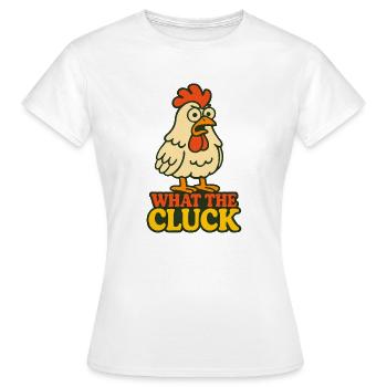 Qu’est-ce que c’est que le gloussement - T-shirt Femme - blanc - Devant - AI Model Female 172 dark (172cm)